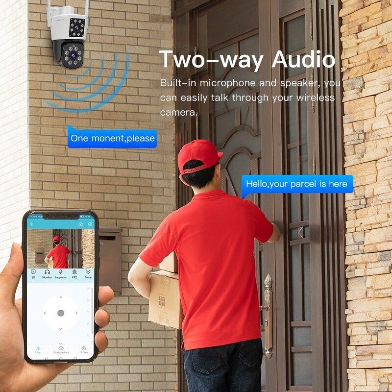 Camera IP VSTARCAM Ngoài Trời C662DR FullHD Tích Hợp Thêm 1 Mắt Camera Phụ