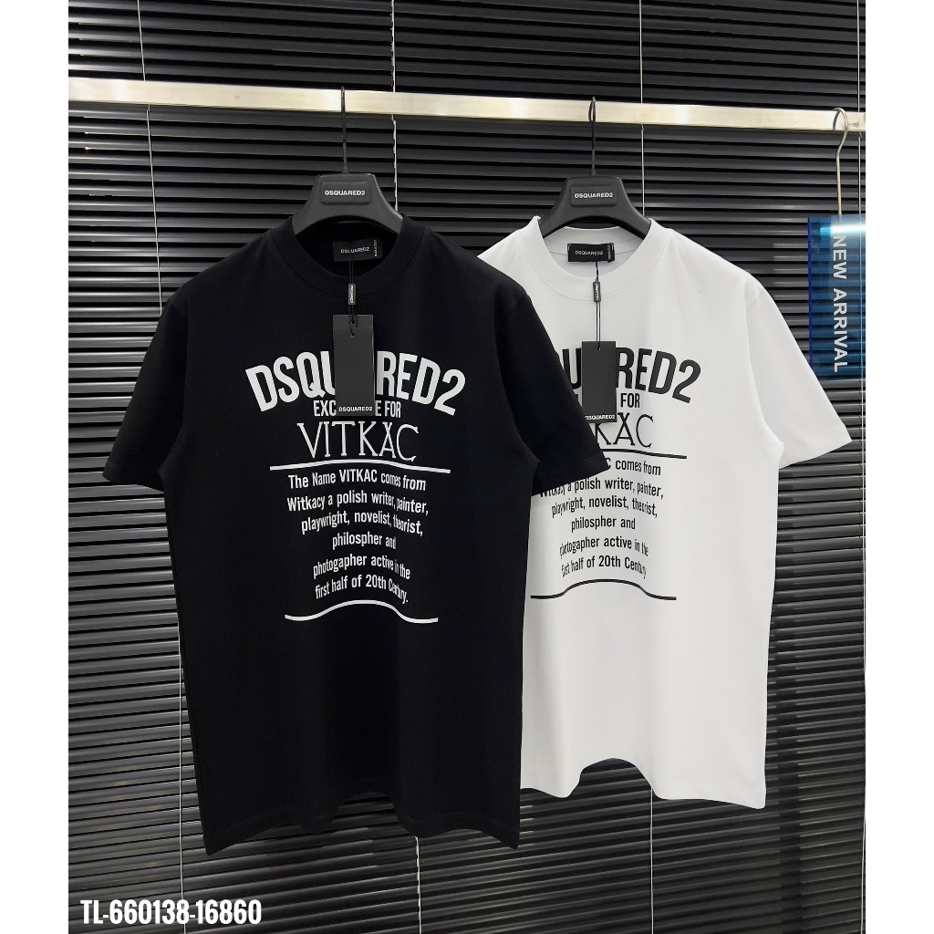 🔥Hot🔥Áo thun Dsquared2 vitkac in chữ thiết kế hot trend Nam nữ New 2024