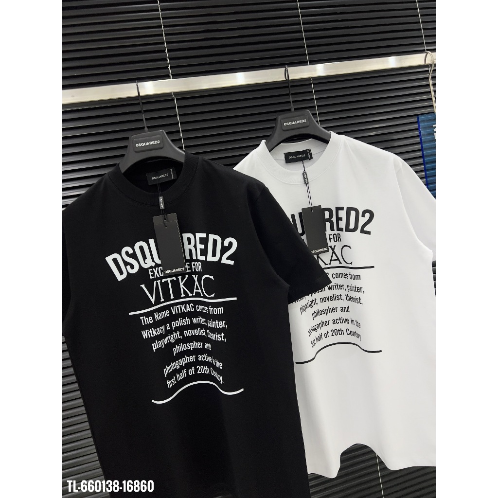🔥Hot🔥Áo thun Dsquared2 vitkac in chữ thiết kế hot trend Nam nữ New 2024