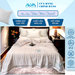 Chăn tencel modal, mền lụa tencel 4 mùa alva sang trọng, mềm mịn, mát mùa hè, ấm mùa đông