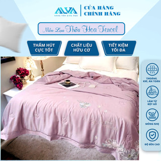 Chăn tencel modal, mền lụa tencel 4 mùa alva sang trọng, mềm mịn, mát mùa hè, ấm mùa đông