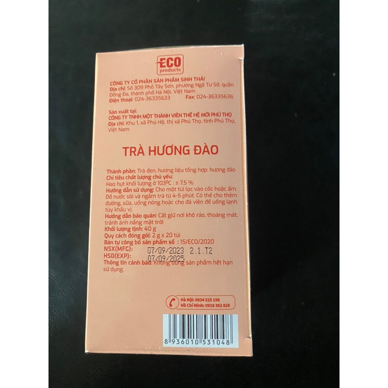 Trà cosy hương đào 40g