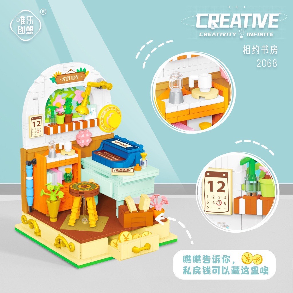 Combo bộ lắp ráp mô hình nhà Annie nhiều mẫu