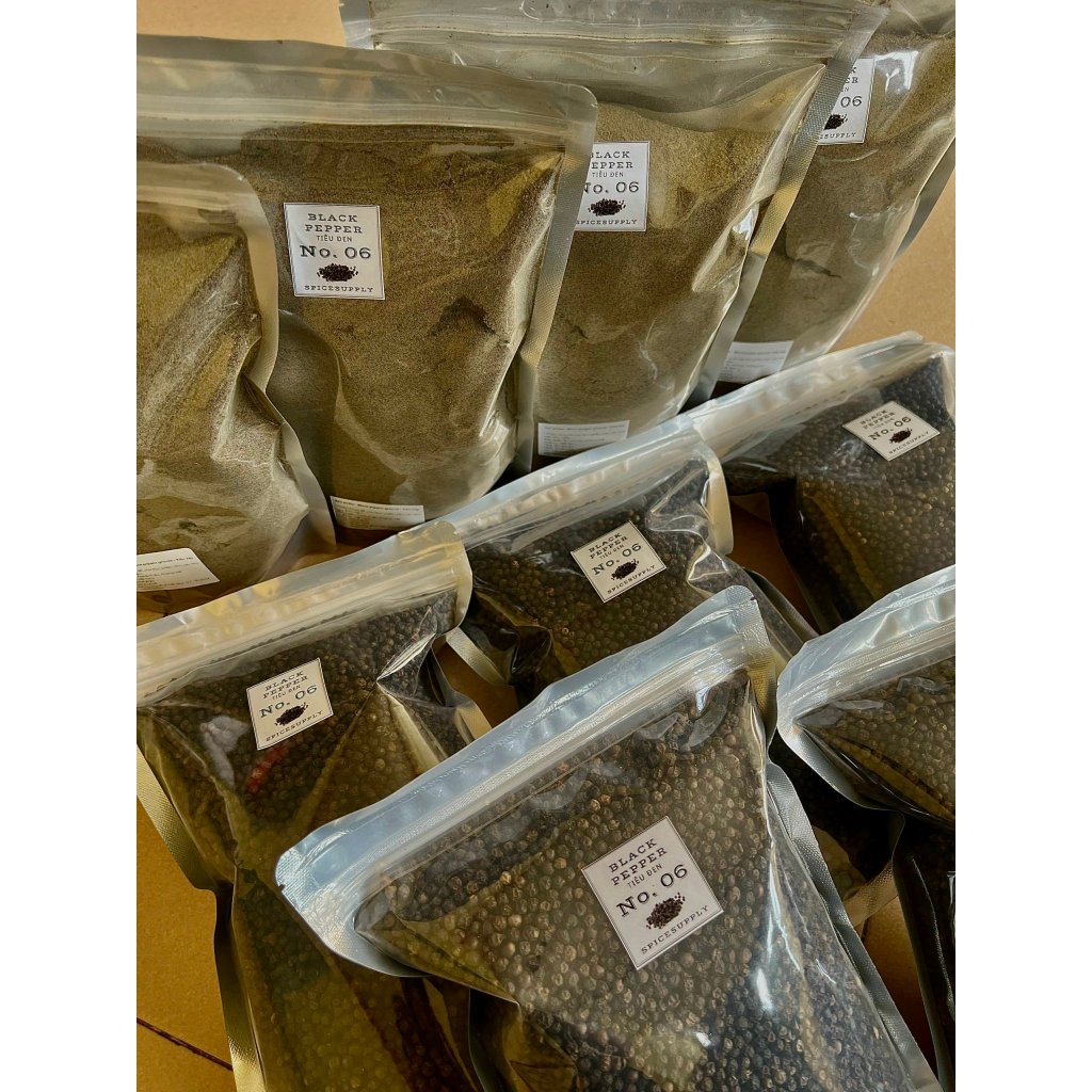 1KG Black pepper - Tiêu đen SPICESUPPLY Việt Nam thơm cay Hồ Tiêu sạch Việt Nam
