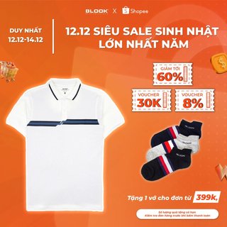 Áo thun polo nam cao cấp kẻ sọc BLOOK form đẹp, cao cấp, thấm hút, thoáng mát, kiểu dáng sang trọng 35622