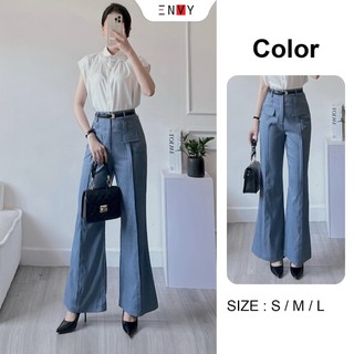 Quần tây ống suông loe nhẹ nữ envy - qk46, quần tôn dáng