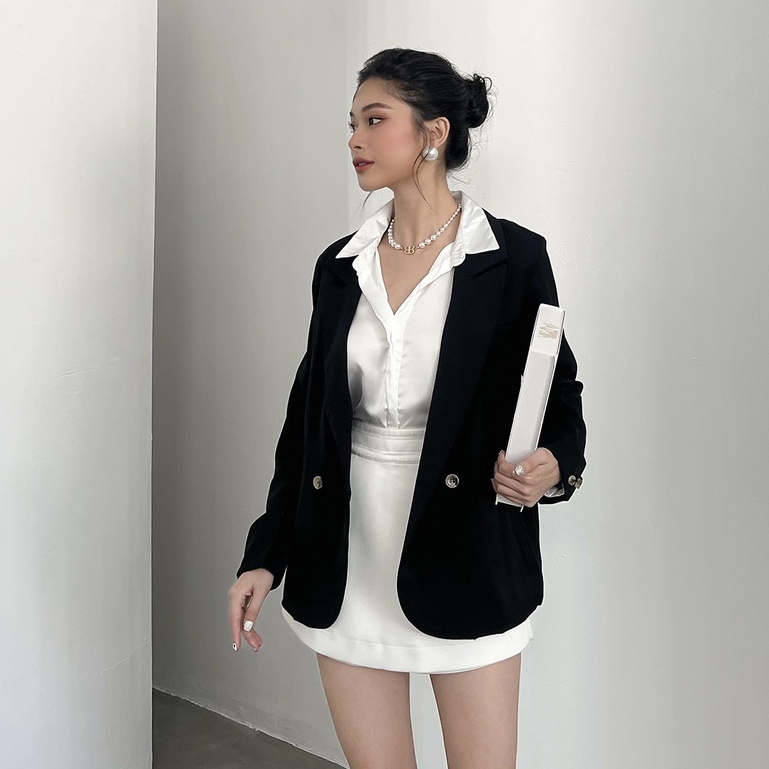 BBSTORE'S Áo Blazer Hai Lớp Thời Trang Nữ Đi Làm Thanh Lịch -CSA1605