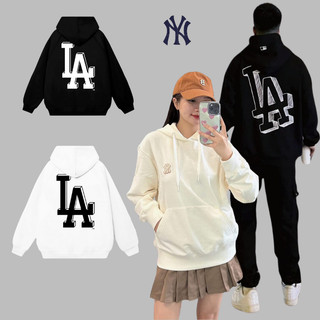 Áo hoodie MLB NY cao cấp nam nữ form rộng unisex mũ rộng 2 lớp chất nỉ bông cao cấp áo khoác hoodie chính hãng