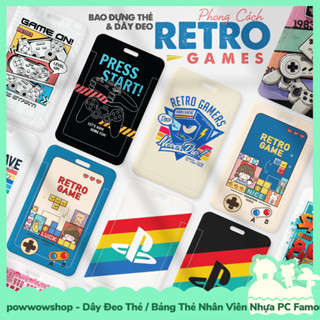 [Sẵn VN - Hỏa Tốc] Dây Đeo Thẻ / Bao Thẻ Nhân Viên Nhựa ABS Phong Cách Nhân Vật Phong Cách Game Arcade Nintendo