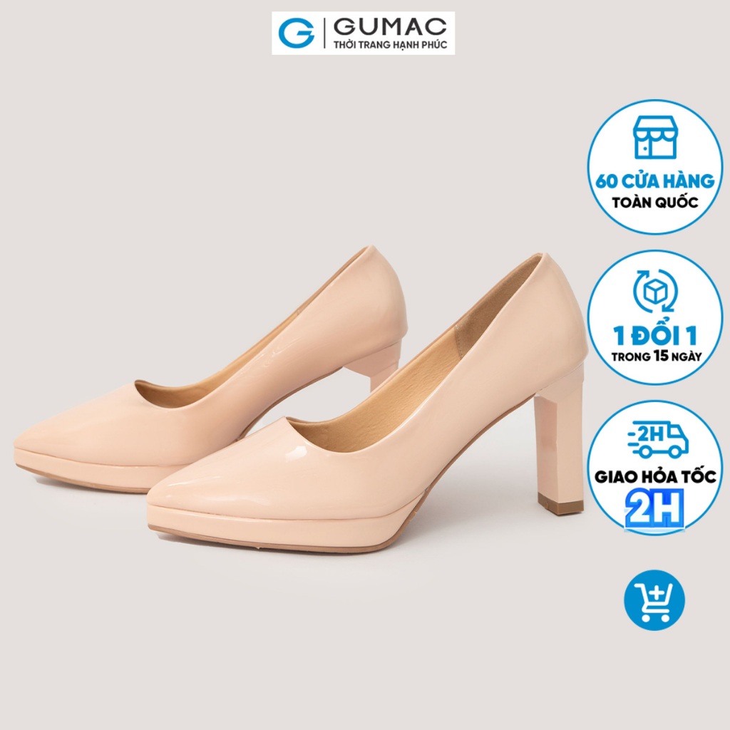 Giày đế đúp da bóng thời trang GUMAC GD12074