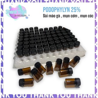 Podophylin 25% bôi sùi mào gà, mụn cơm, mụn cóc.