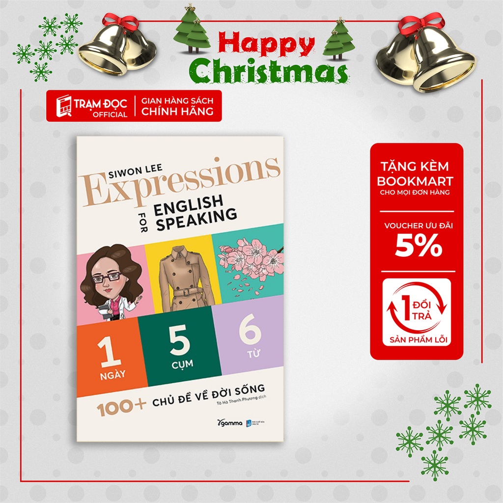Sách - Expressions For English Speaking: 1 Ngày 5 Cụm 6 Từ