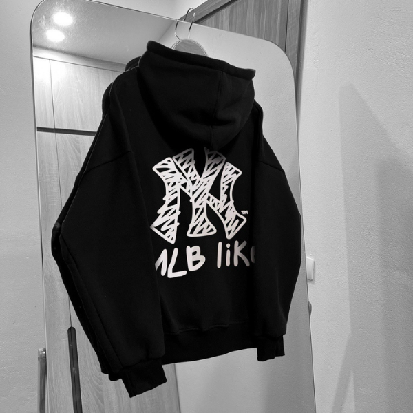 Áo Hoodie Zip MLB NY form rộng unisex nam nữ phong cách hàn quốc cực đẹp - SUNNY082