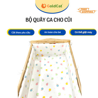 QUÂY CŨI CHO BÉ VÀ GA BỌC ĐỆM, CHẤT COTTON POLY, ĐA DẠNG KÍCH THƯỚC, MÀU SẮC.