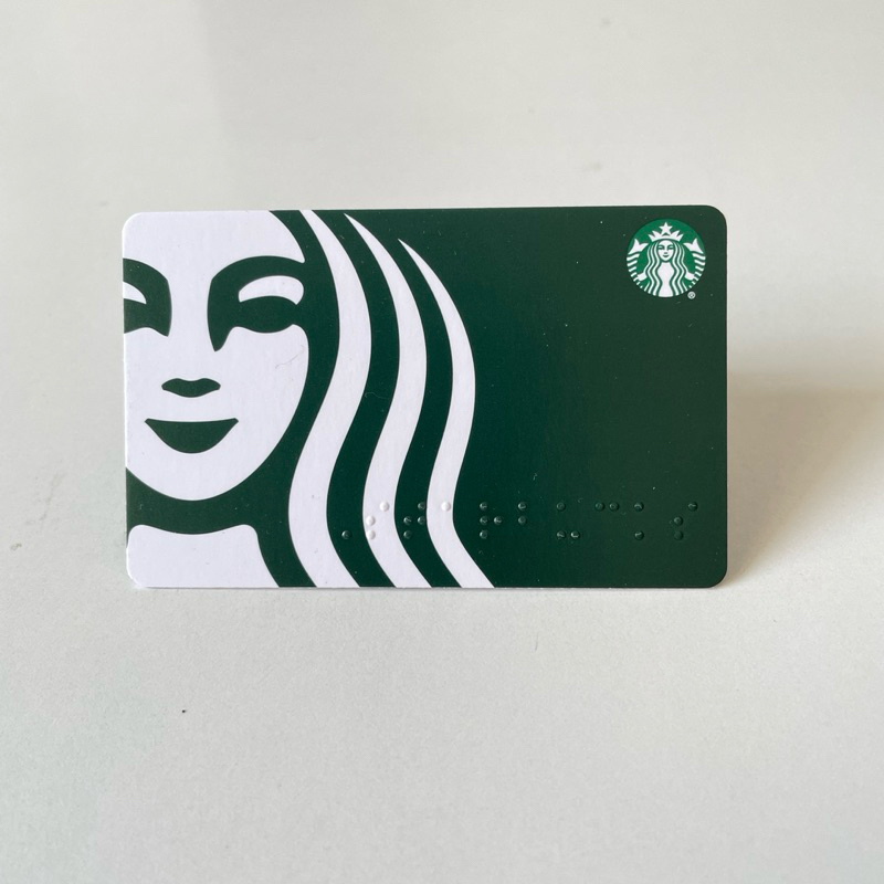0914-17 THẺ STARBUCKS GIẤY US CLASSIC GREEN SIREN LOGO (thẻ đã sử dụng, dùng để sưu tầm)