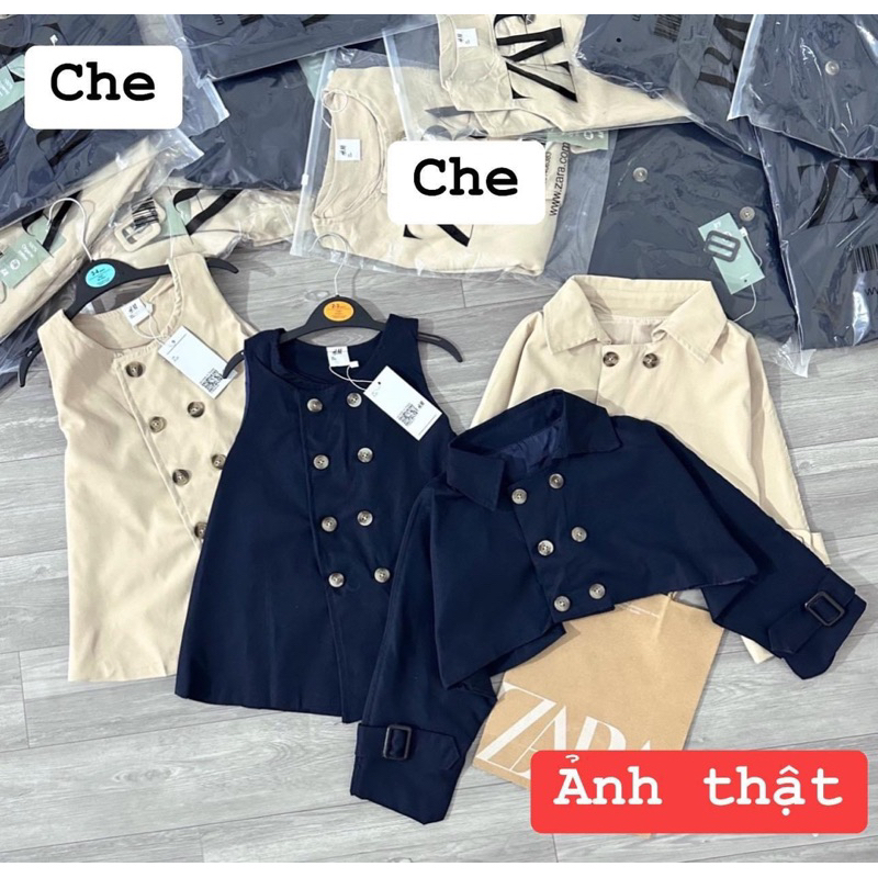 SET ÁO VÁY MĂNG TÔ CHO BÉ