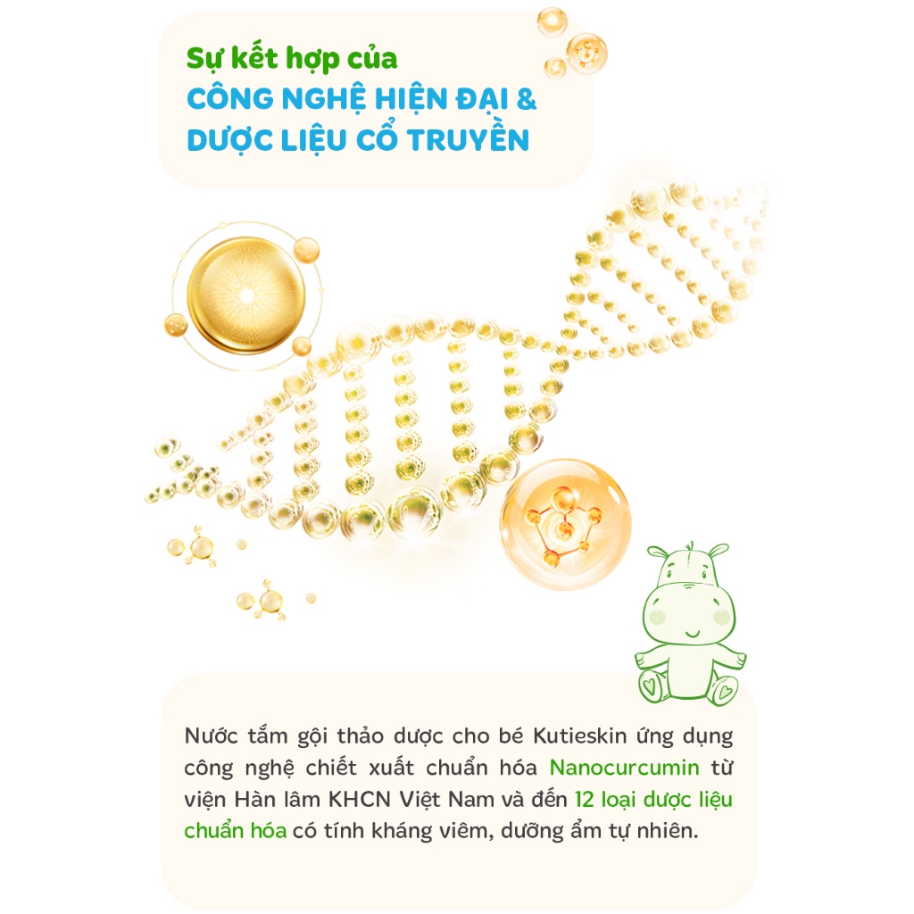 Combo Nước tắm thảo dược kutieskin và Kem dưỡng ẩm kutieskin 30gr