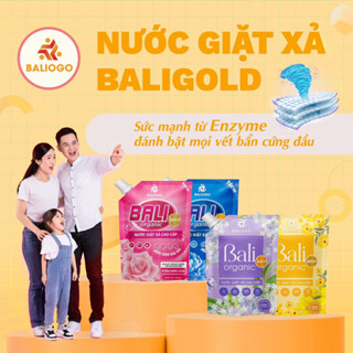 ( chính hãng) 1 thùng 4 túi Nước giặt xả cao cấp Bali Gold oganic 3L công nghệ Hàn Quốc. giặt sạch, mềm vải, lưu hương