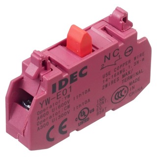 Tiếp điểm phụ nc dùng cho dòng yw ø22 idec yw-e01