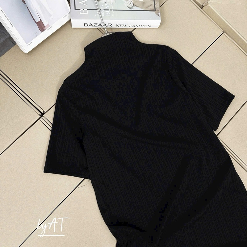 Váy len nữ cổ liền tay lỡ thiết kế suông rộng dày dặn không bai nhão, dáng basic đơn giản trẻ trung phong cách Hàn Quốc