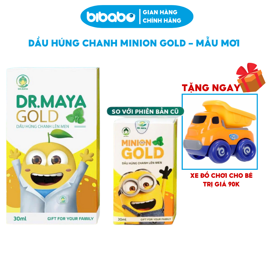 Dầu húng chanh lên men Minion Gold 30ml chính hãng an toàn cho bà bầu và trẻ sơ sinh