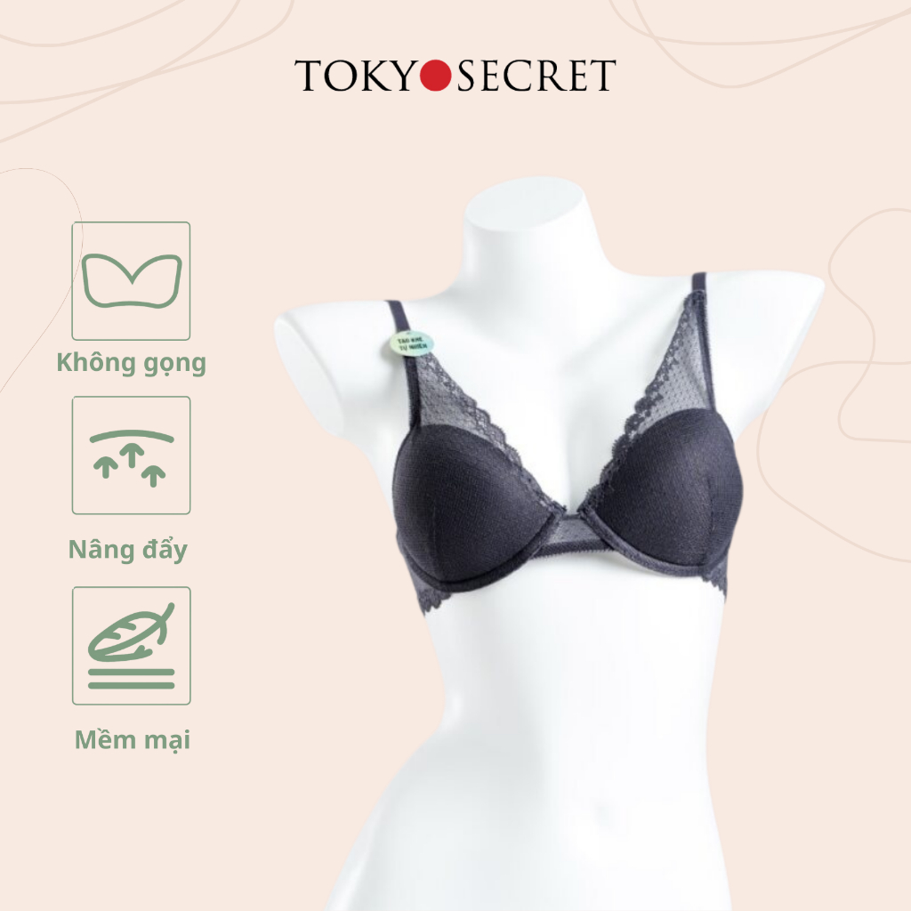 Áo Bra NỮ có gọng nâng ngực mềm mại TOKYOSECRET S9BRA012K