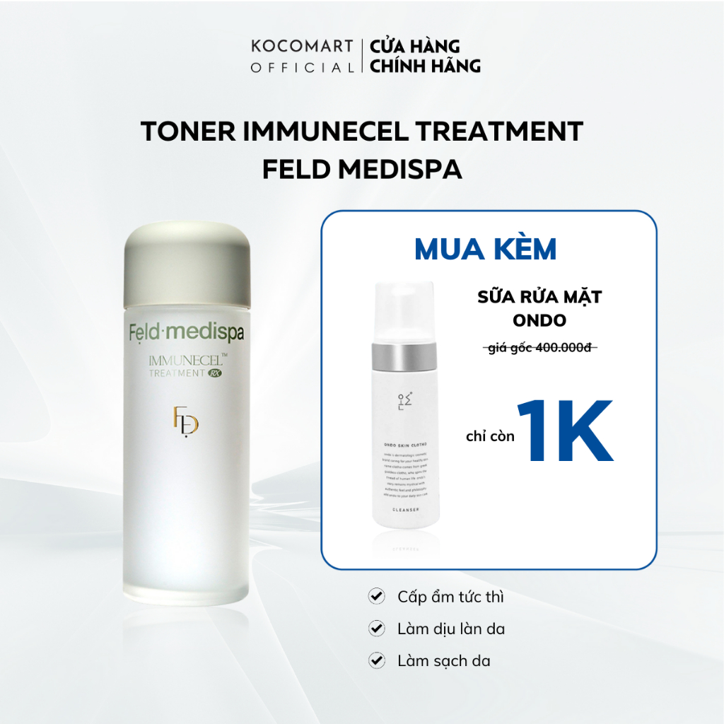 Toner FELD APOTHEKE Immunecel Treatment hồi sinh tái tạo, tăng khả năng bảo vệ của da
