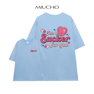 Áo thun unisex local brand form rộng ATD599 Miucho cổ tròn in artwork