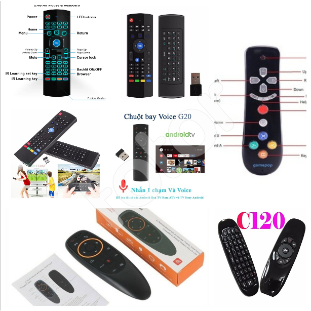 REMOTE CHUỘT BAY KM800, KM900, C120, G10S, KM900 PRO LED, G20 TAY GAME HỌC LỆNH