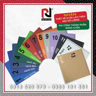 Chân đế lịch để bàn KHỔ NGANG A5 (CÓ SẴN), đủ màu sắc tươi sáng, chống thấm nước-  NHẬN ĐẶT KÍCH THƯỚC THEO YÊU CẦU
