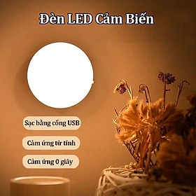 Đèn LED, đèn cảm biến chuyển động thông minh dán tường