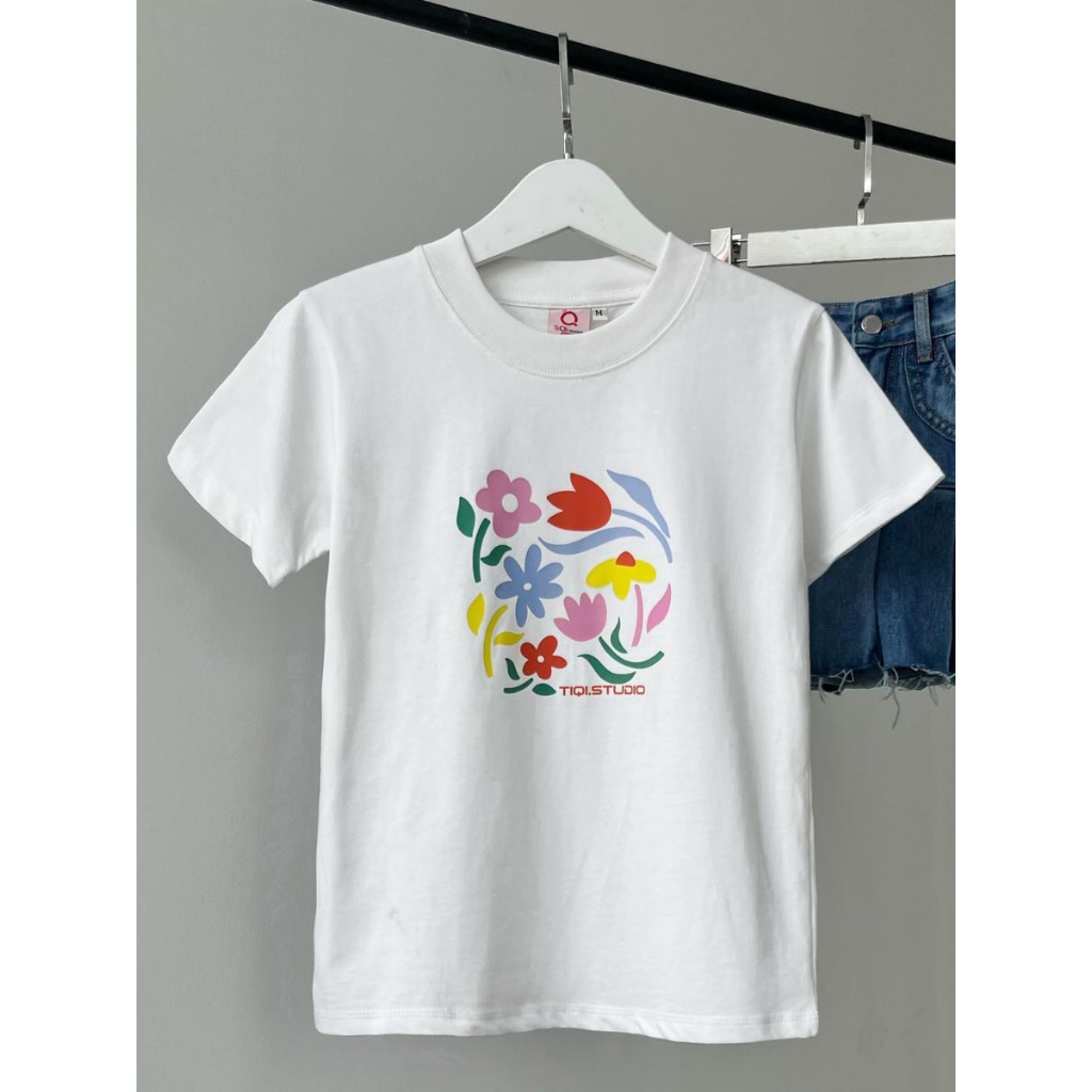 Áo thun baby tee Flowers TiQi Jeans A48