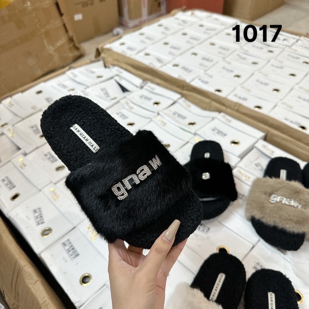 Dép Lông, Dép Bông  chữ Gnaw lông mịn hàng QC Loại 1 !