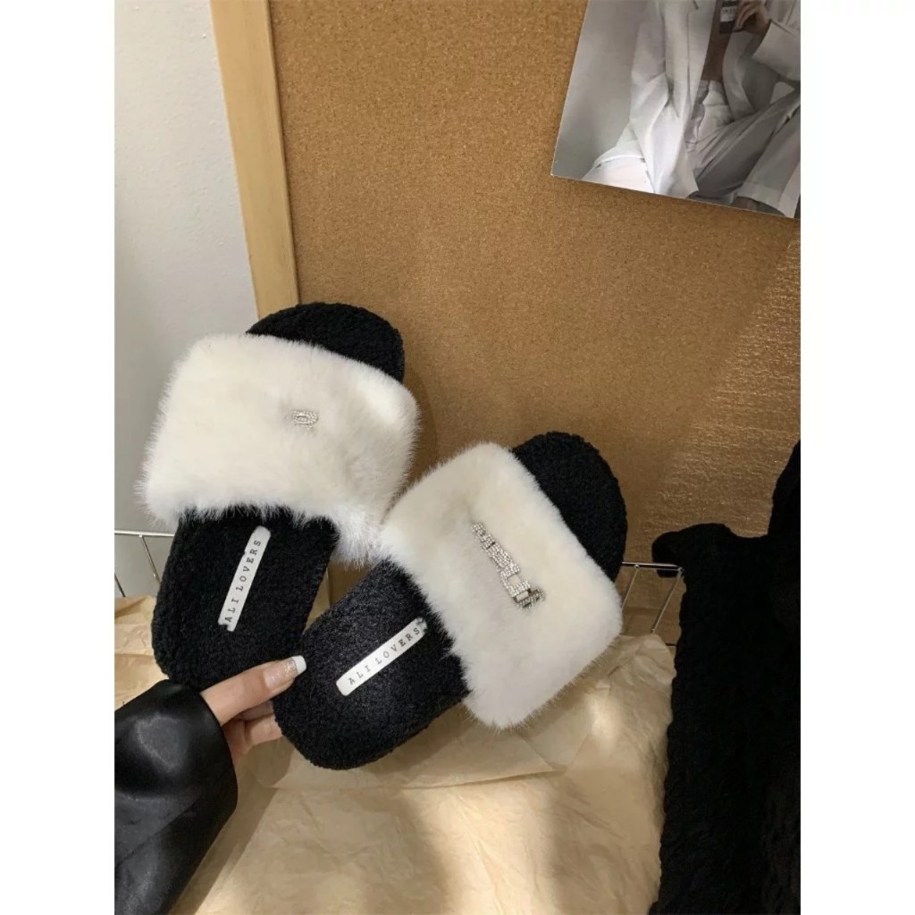 Dép Lông, Dép Bông  chữ Gnaw lông mịn hàng QC Loại 1 !