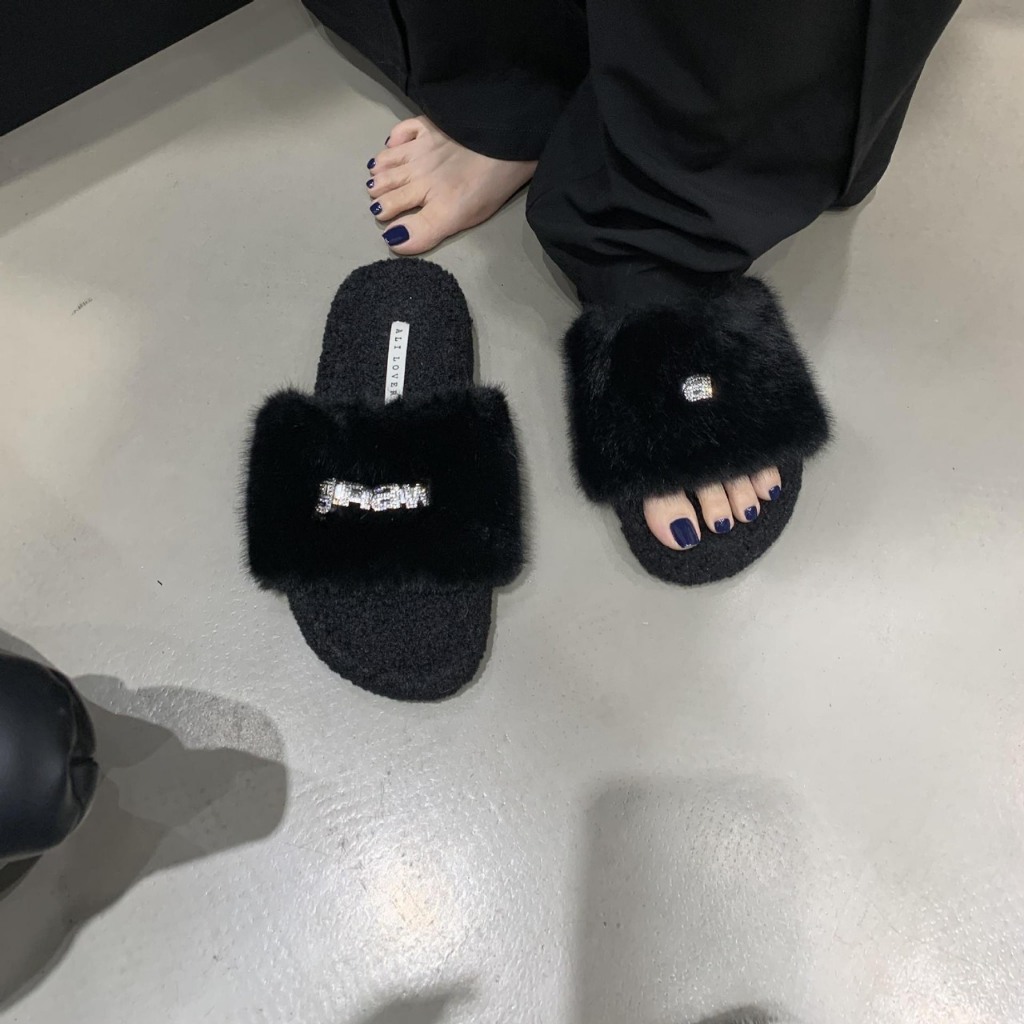 Dép Lông, Dép Bông  chữ Gnaw lông mịn hàng QC Loại 1 !