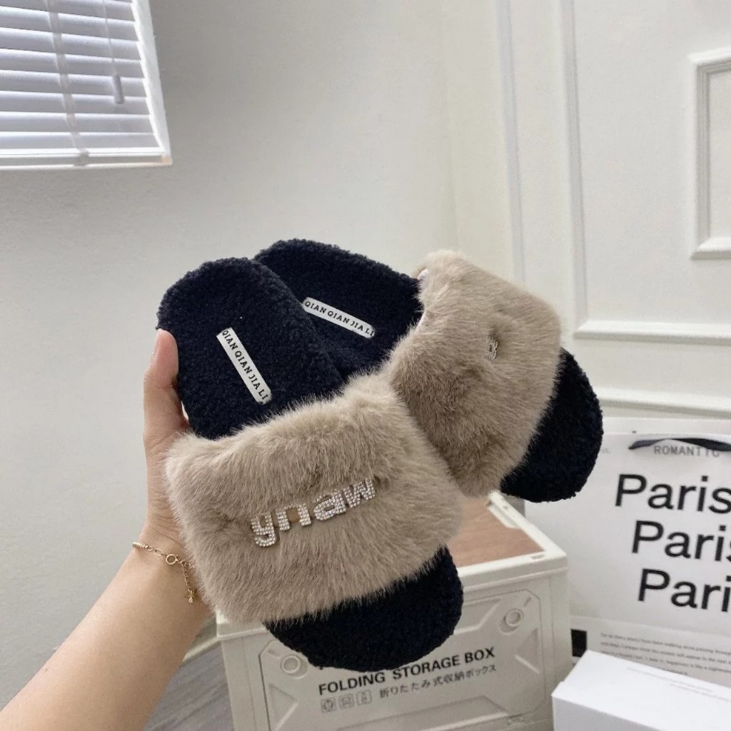 Dép Lông, Dép Bông  chữ Gnaw lông mịn hàng QC Loại 1 !