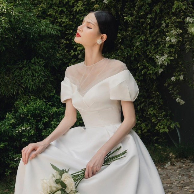 Đầm xòe dự tiệc thiết kế tay phồng cao cấp sang trọng - CAT BOUTIQUE - DX250