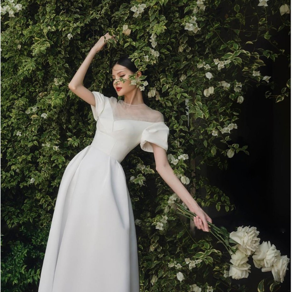 Đầm xòe dự tiệc thiết kế tay phồng cao cấp sang trọng - CAT BOUTIQUE - DX250