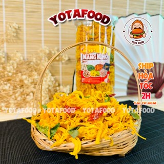  Khô Gà Lá Chanh Xé Cay 300gr  Giòn ngon – đậm vị  từ đồ ăn vặt Yotafood 