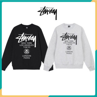 Sweater STUSSY world tour nỉ bông cao cấp, áo nỉ ấm nam nữ full bọc tag
