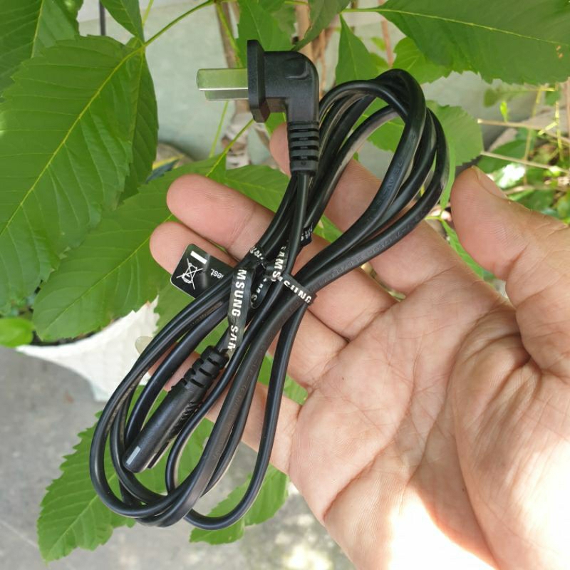 Dây nguồn số 8 samsung, dây nguồn samsung bóc máy, đầu cắm vuông góc