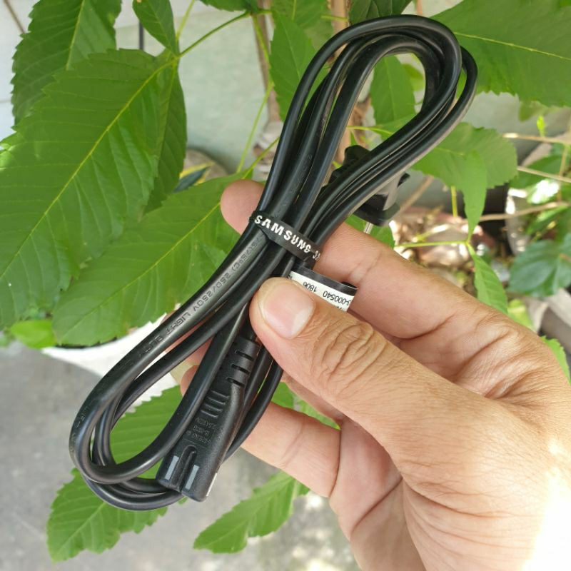 Dây nguồn số 8 samsung, dây nguồn samsung bóc máy, đầu cắm vuông góc