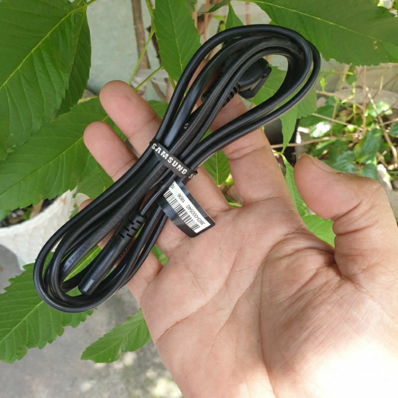 Dây nguồn số 8 samsung, dây nguồn samsung bóc máy, đầu cắm vuông góc