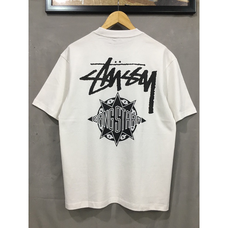 Áo thun STUSSY GANG STAR phong cách ngầu đường phố, áo phông nam nữ cao cấp