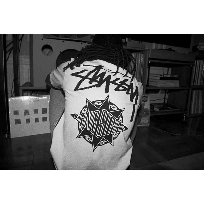 Áo thun STUSSY GANG STAR phong cách ngầu đường phố, áo phông nam nữ cao cấp