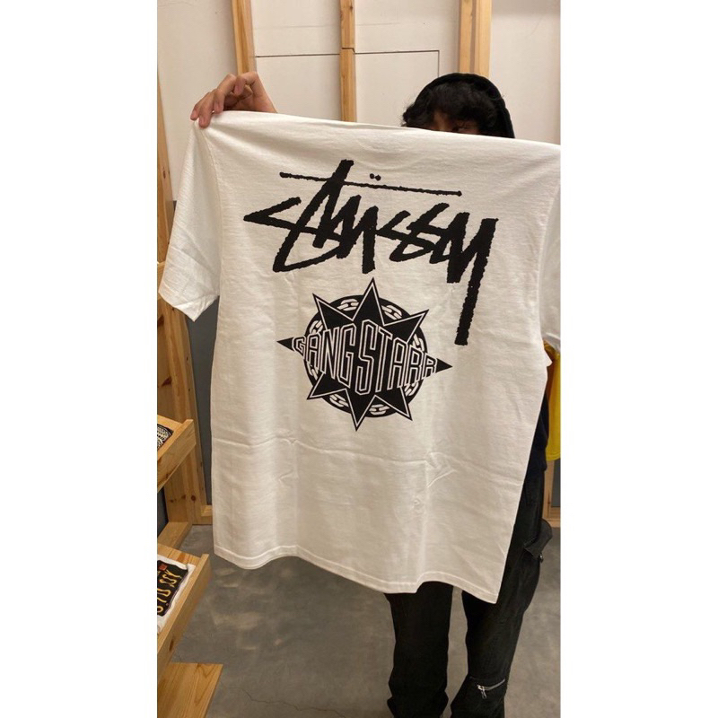 Áo thun STUSSY GANG STAR phong cách ngầu đường phố, áo phông nam nữ cao cấp