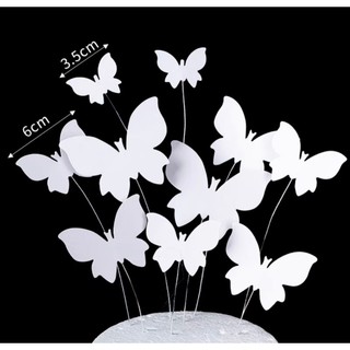 Set 10 que buom giấy màu trắng