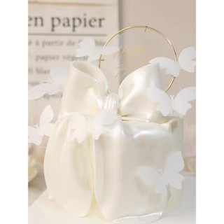 Set 10 que buom giấy màu trắng