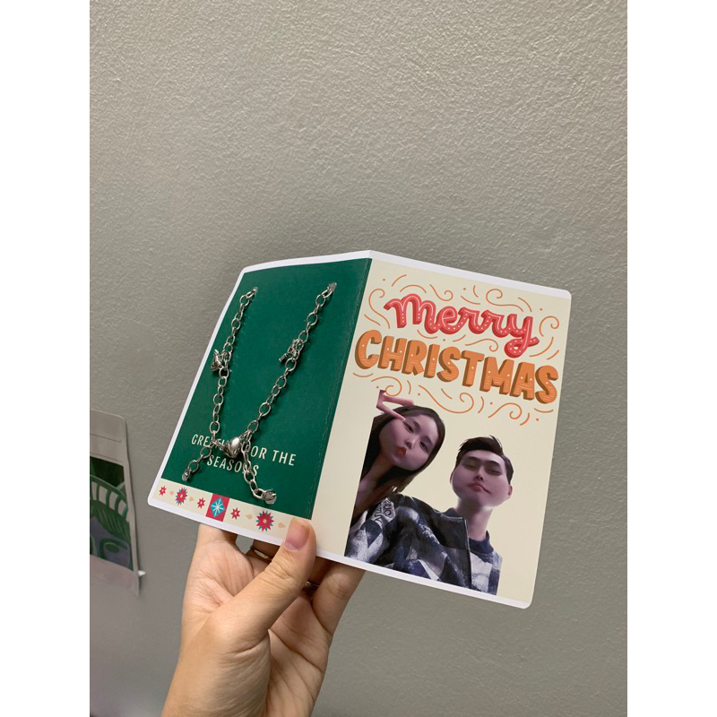 Vòng Tay Vĩnh Cửu Kèm Thiệp In Theo Yêu Cầu Quà Tặng Bạn Trai Bạn Gái Quà Tặng Giáng Sinh Noel Christmas