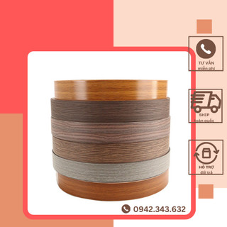 COMBO 100m nẹp chỉ nhựa dán cạnh pvc, nẹp nhựa giả cổ bản rộng 21mm